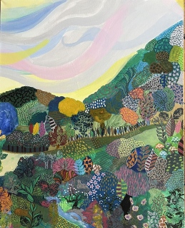La Vallée 80 X 100 - Salon des Arts Le Perray