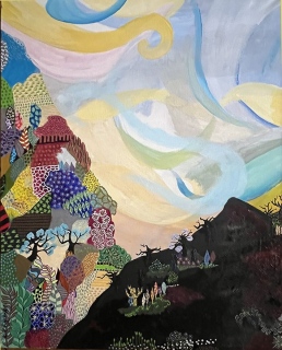 Au Pied du Volcan 80 X 100 - Salon des Arts Le Perray